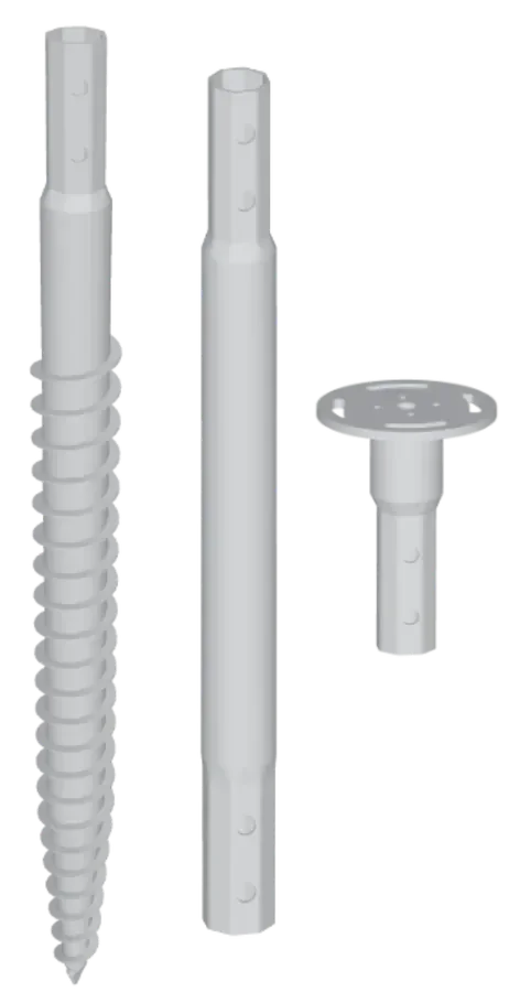 MARTETIC modular V ground screw system